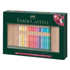 Faber-Castell Polychromos Colour Pencils - Pencil Roll 34 Pieces -Painting Supplies 110030 Polychromos colour pencil pencil roll filled 34 pieces High Res 61801