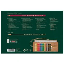 Faber-Castell Polychromos Colour Pencils - Pencil Roll 34 Pieces -Painting Supplies 110030 Polychromos colour pencil pencil roll filled 34 pieces High Res 82168