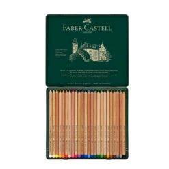 Faber-Castell Pitt PASTEL Pencil Metal Tin Of 24 Pencils -Painting Supplies 112124 Pitt Pastel pencil tin of 24 High Res 56689