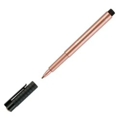 Faber-Castell PITT Artists' Pens - 1.5mm Metallic Bullet Tip Pen -Painting Supplies 167352 Pitt Artist Pen Metallic 1.5 copper