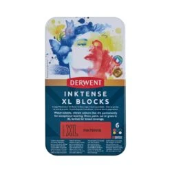 Derwent Inktense XL Blocks Tin Of 6 -Painting Supplies 2306161 Derwent Inktense XL Blocks Tin 6 Front