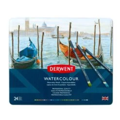 Derwent Watercolour Pencils - Assorted Sets -Painting Supplies 32883 Watercolour 24 Tin