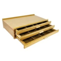 Artists Wooden Storage Cabinet - 3 Drawer