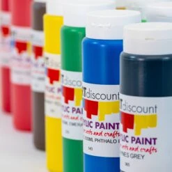 ARTdiscount Acrylic Paint 500ml - Single Colour - Pack Of 6 9 ARTdiscount Acrylic Paint 500ml - Single Colour - Pack Of 6 -Painting Supplies 500ml Paint 2