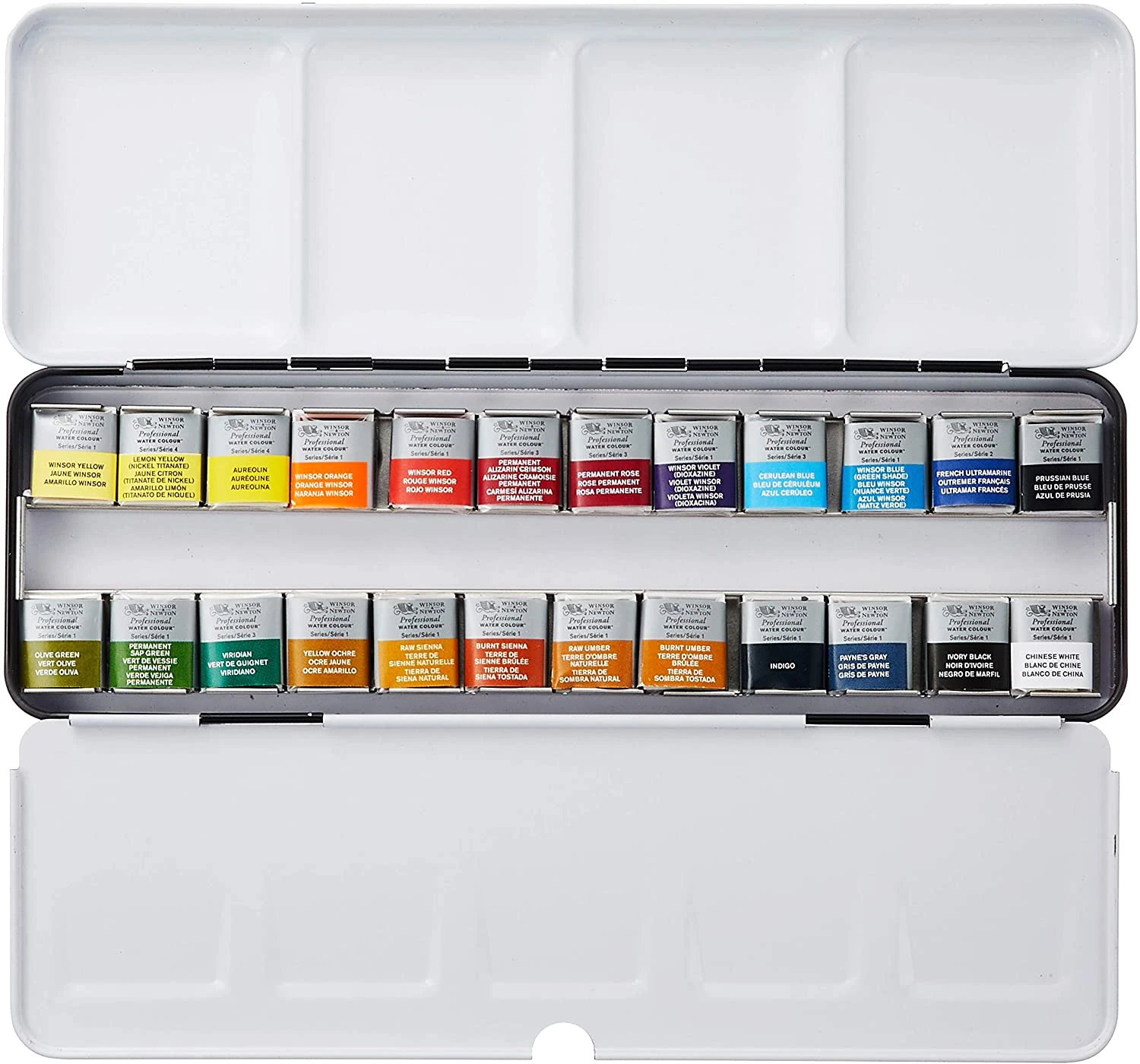 Winsor & Newton Cotman Watercolours Metal Sketchers' Box - 24 Half Pans 4 Winsor & Newton Cotman Watercolours Metal Sketchers' Box - 24 Half Pans - Image 2