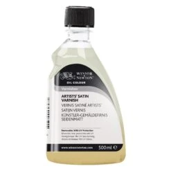 Winsor & Newton Professional Artists' Varnish -Painting Supplies 884955014745 W N OIL MEDIUM 500ML ARTISTS SATIN VARNISH