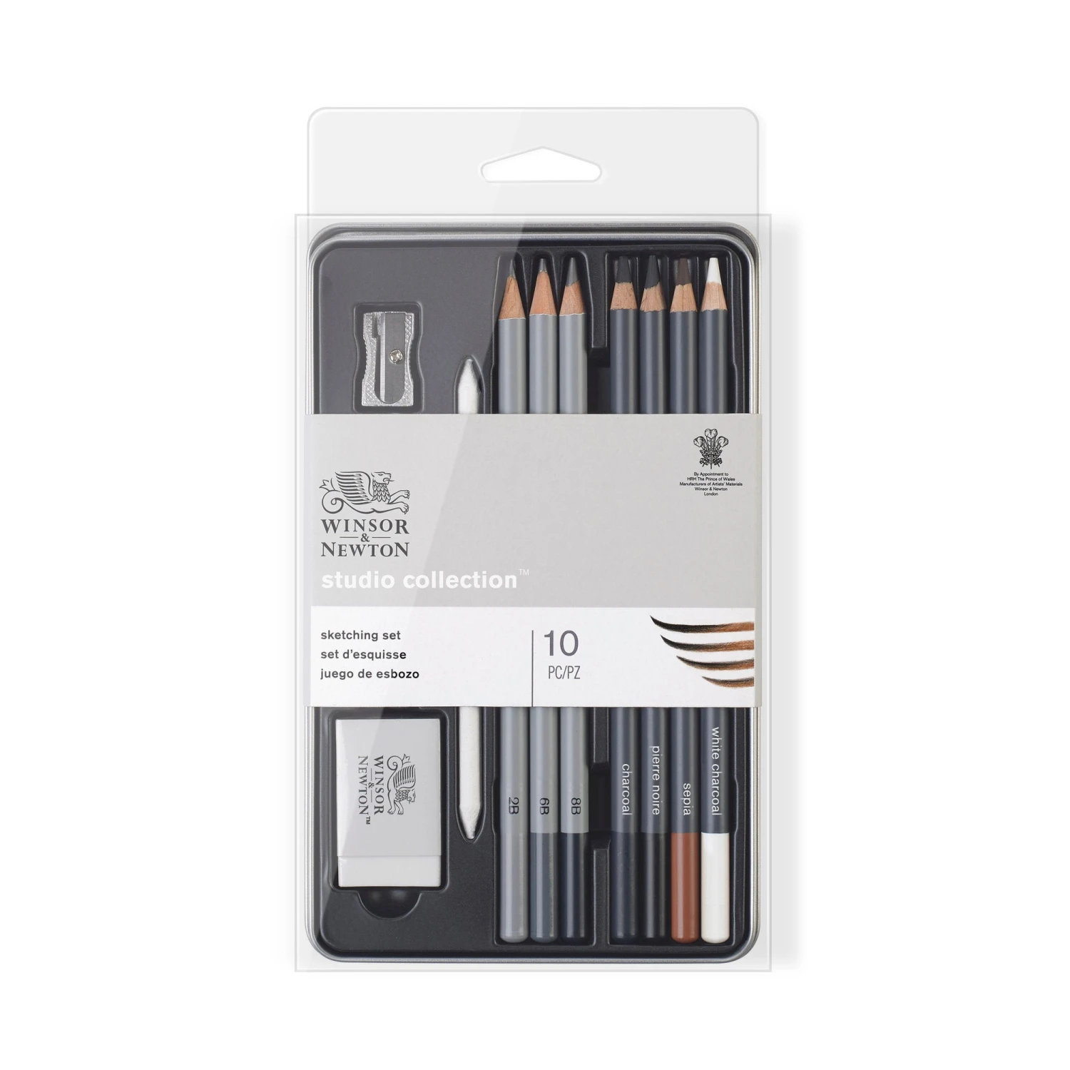 Winsor & Newton Studio Collection Sketching Pencil Set Of 10 Pieces 3 Winsor & Newton Studio Collection Sketching Pencil Set Of 10 Pieces
