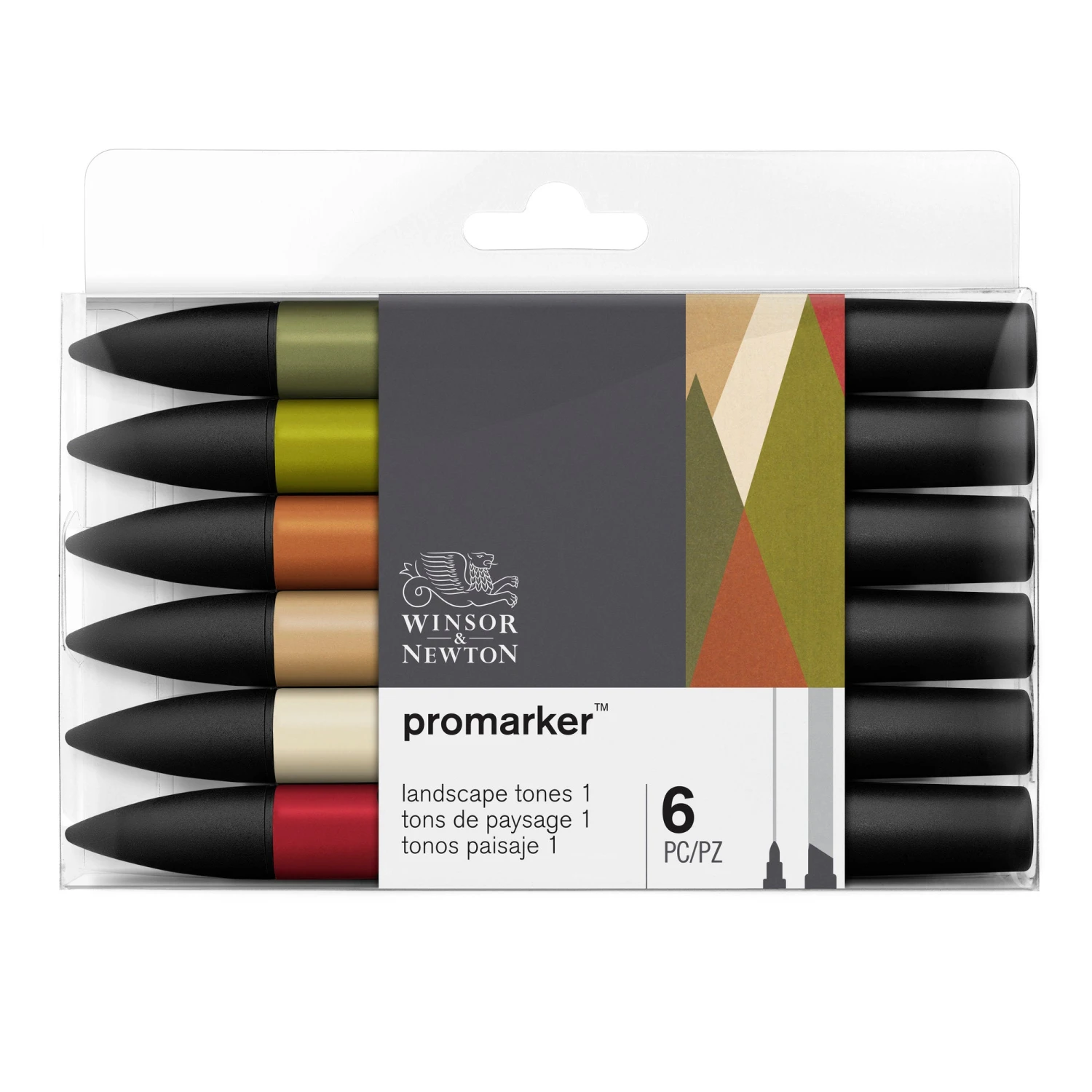 Winsor & Newton Promarker Set Of 6 - Landscape 1