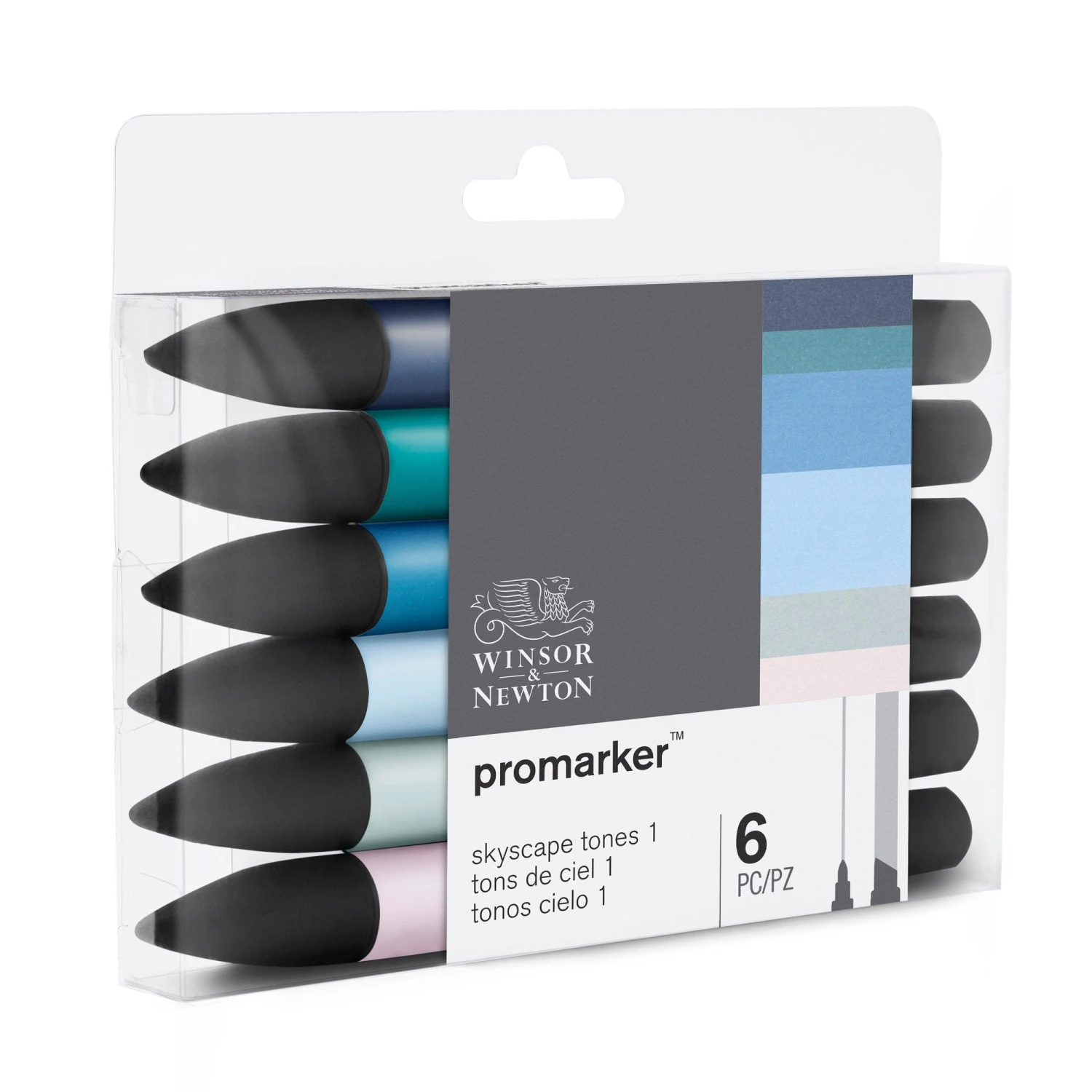 Winsor & Newton Promarker Set Of 6 - Skyscape 1 - Image 2