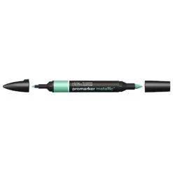 Winsor & Newton Promarker Metallic 11 Winsor & Newton Promarker Metallic -Painting Supplies 884955070987 WN PROMARKER METALLIC GREEN CAPS OFF 884955070987