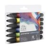 Winsor & Newton Promarker Watercolour Set Of 6 - Basic Tones -Painting Supplies 884955073919 W NPROMARKERWATERCOLOURBASICTONESX6SET ANGLE 884955073919.TIF bb8a4187 1caf 4586 b338 71e99924908e