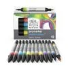 Winsor & Newton Promarker Watercolour Marker - Basic Tones - Set Of 12 -Painting Supplies 884955073926 W N PROMARKER WATERCOLOUR BASIC TONES 12PC 884955073926 OPEN DHI