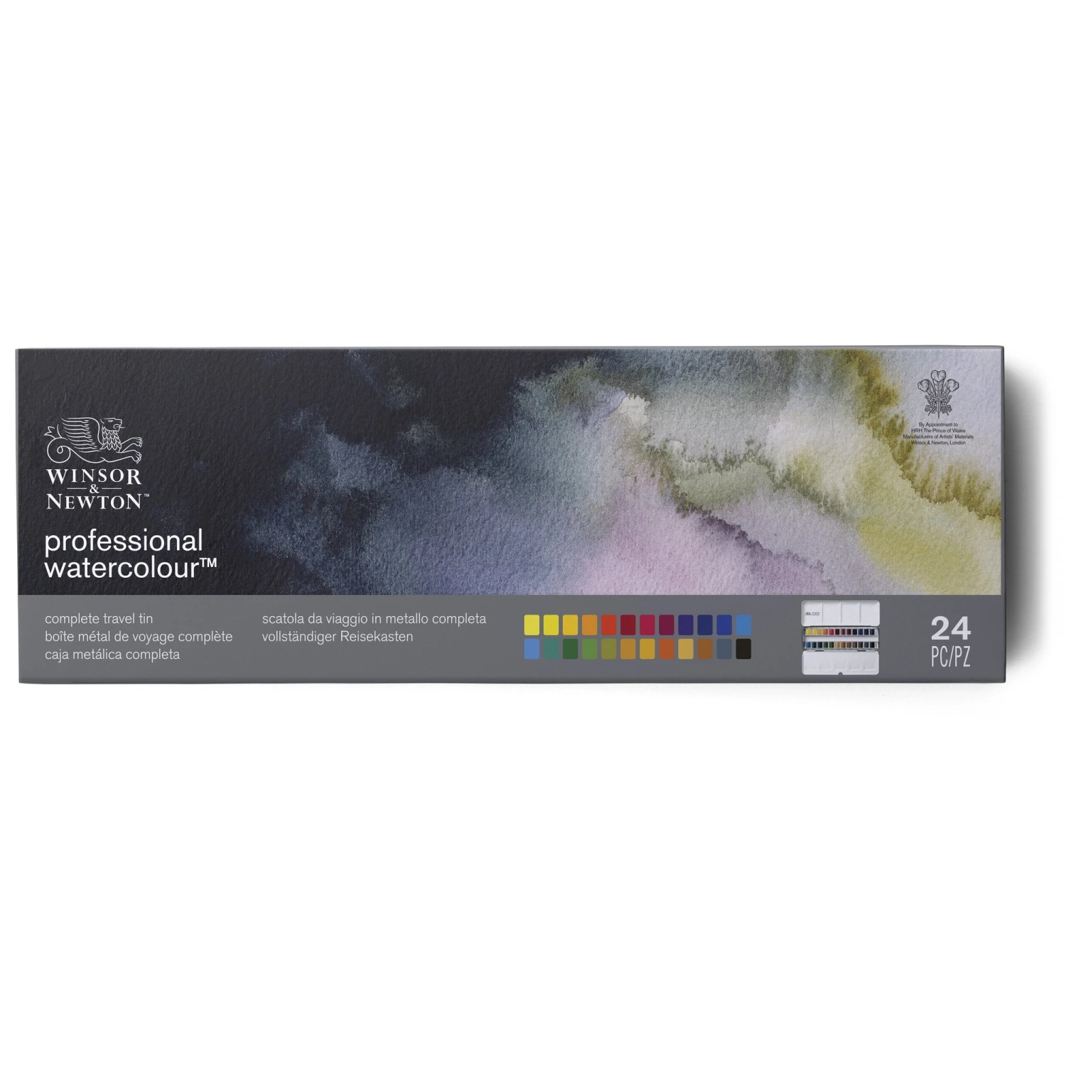 Winsor & Newton Professional Watercolour Tin - 24 Half Pans 4 Winsor & Newton Professional Watercolour Tin - 24 Half Pans - Image 2