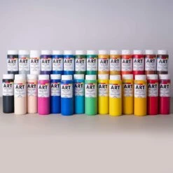ARTdiscount Acrylic Paint 500ml - Single Bottles -Painting Supplies AD 500ml Paints