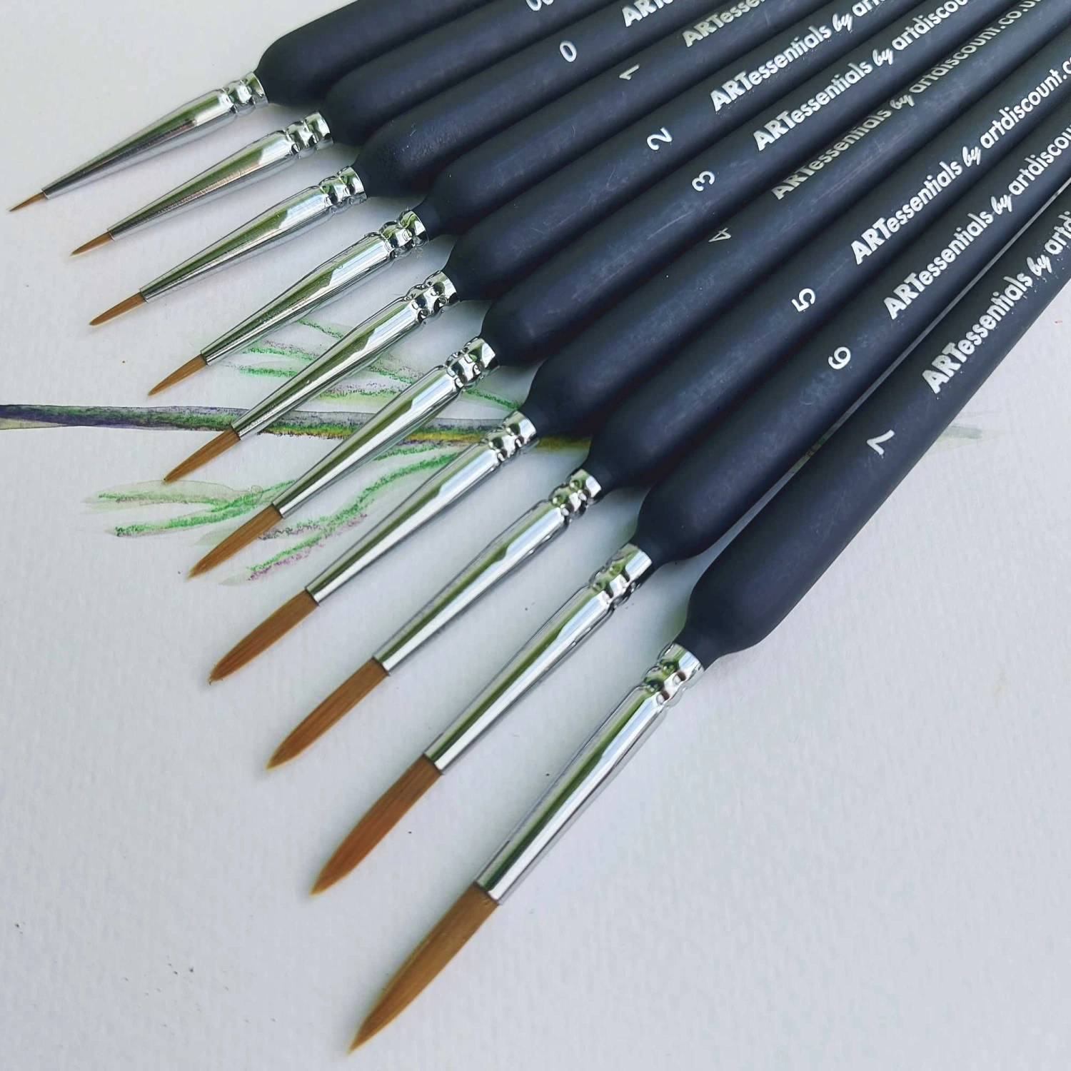 ARTessentials Ultra Fine Tip Artists Brushes - Set Of 10 8 ARTessentials Ultra Fine Tip Artists Brushes - Set Of 10 - Image 6