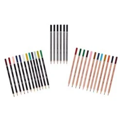 Derwent Academy Wooden Box Set Of Coloured Pencils -Painting Supplies Academy Wooden Pencils 5