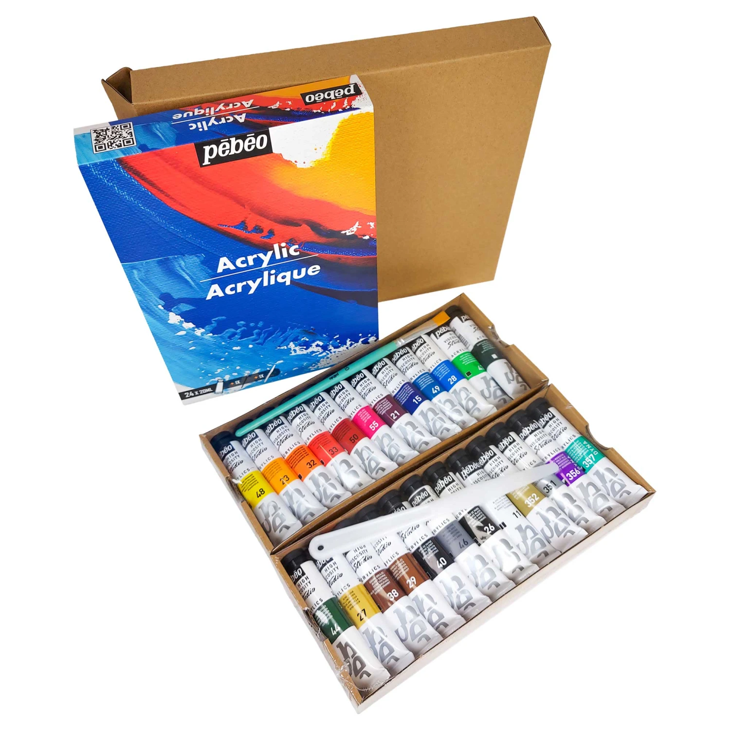 Pebeo Studio Acrylic Set - 24 X 20ml 3 Pebeo Studio Acrylic Set - 24 X 20ml