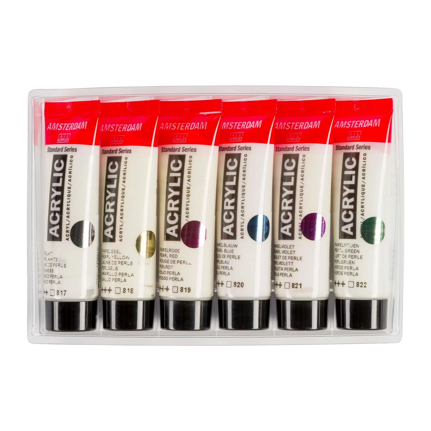 Amsterdam Acrylic Paint Pearl Colours Set 6 X 20ml 5 Amsterdam Acrylic Paint Pearl Colours Set 6 X 20ml - Image 3