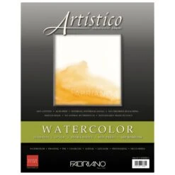 Fabriano Artistico Extra White Pack Of 10 Sheets 11" X 14" 300gsm / 140lb -Painting Supplies Artistico
