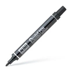 Pentel Black Bullet Point Permanent Markers - Box Of 12