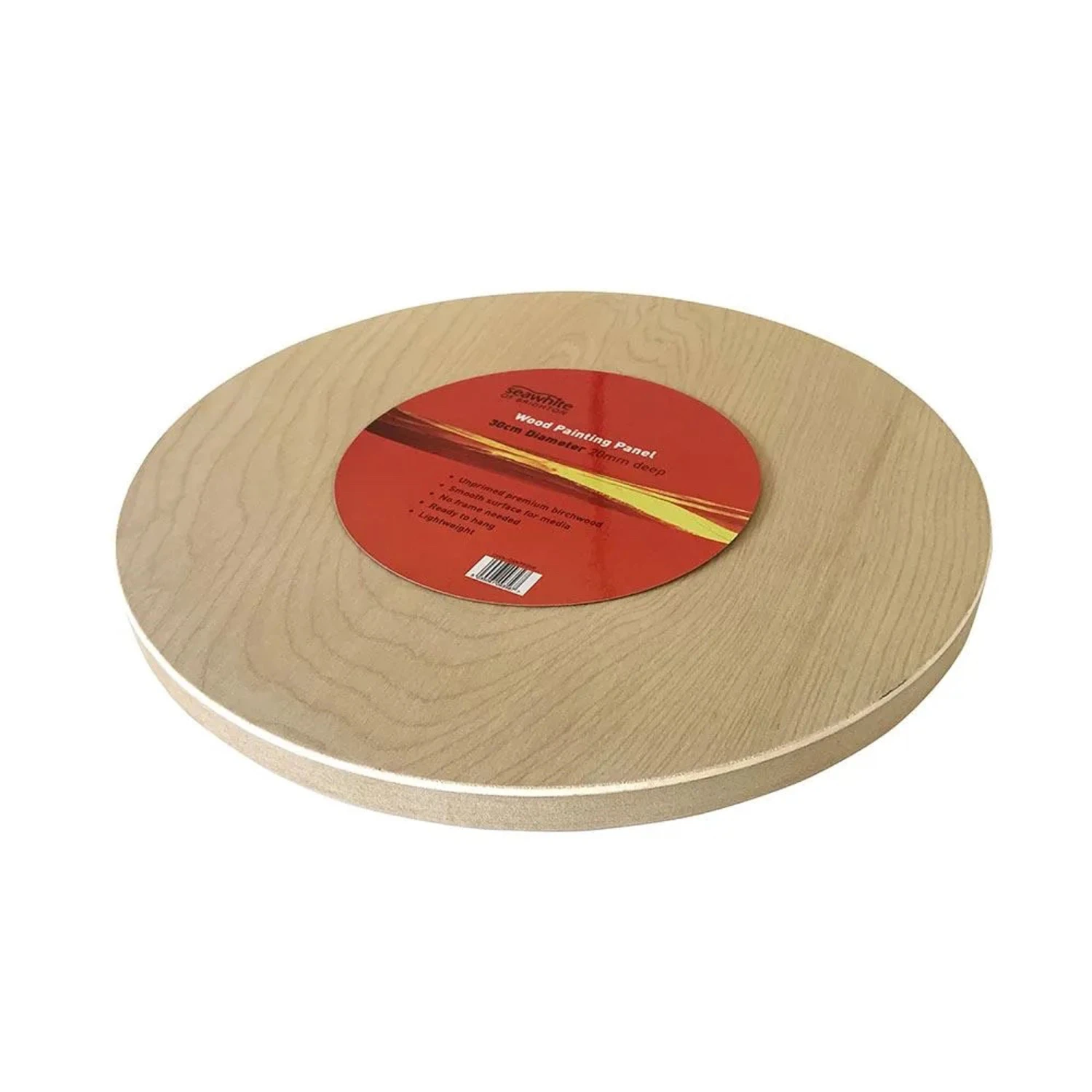 Seawhite Cradled Wood Painting Panels - Round - Pack Of 3 3 Seawhite Cradled Wood Painting Panels - Round - Pack Of 3