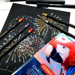 Derwent Chromaflow Pencils - Set Of 12 - FREE Set Of 2 Blender Pens 8 Derwent Chromaflow Pencils - Set Of 12 - FREE Set Of 2 Blender Pens -Painting Supplies Chromaflow Black Paper Generic de84e645 dcbc 4ba0 b5d0 7d327d3112ff