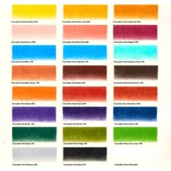Derwent Chromaflow Pencils - Set Of 24 - FREE Set Of 2 Blender Pens -Painting Supplies Chromaflow Set 12 Swatches