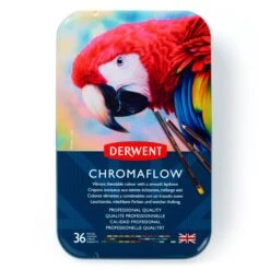 Derwent Chromaflow Pencils - Set Of 36 - FREE Set Of 2 Blender Pens