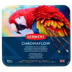 Derwent Chromaflow Pencils - Set Of 72 - FREE Set Of 2 Blender Pens