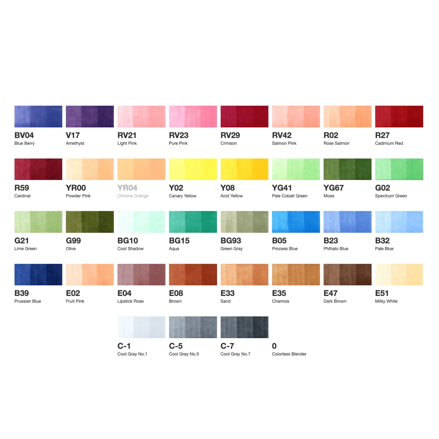 COPIC Ciao Marker Set Of 36 Colours Set B 4 COPIC Ciao Marker Set Of 36 Colours Set B - Image 2