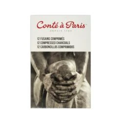Conte A Paris 12 Compressed Charcoal Sticks