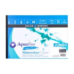 Daler-Rowney Aquafine JUMBO Watercolour Pads - 300gsm (140lb) - HOT PRESSED