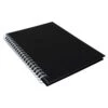 Daler-Rowney Black Paper Hard Back Spiral Sketchbook 180gsm 40 Sheets -Painting Supplies DR Black Hardback Sketchbook