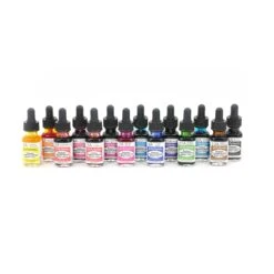 Dr. Ph. Martin's Radiant Concentrated Watercolour Ink - Set A -Painting Supplies DR Ph Martins SetA open