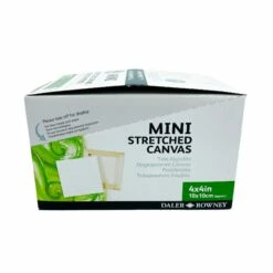 Daler-Rowney Simply Mini Stretched Canvases 4" X 4" (10 X 10cm) - Box Of 16 10 Daler-Rowney Simply Mini Stretched Canvases 4" X 4" (10 X 10cm) - Box Of 16 -Painting Supplies Daler Rowney mini canvases box