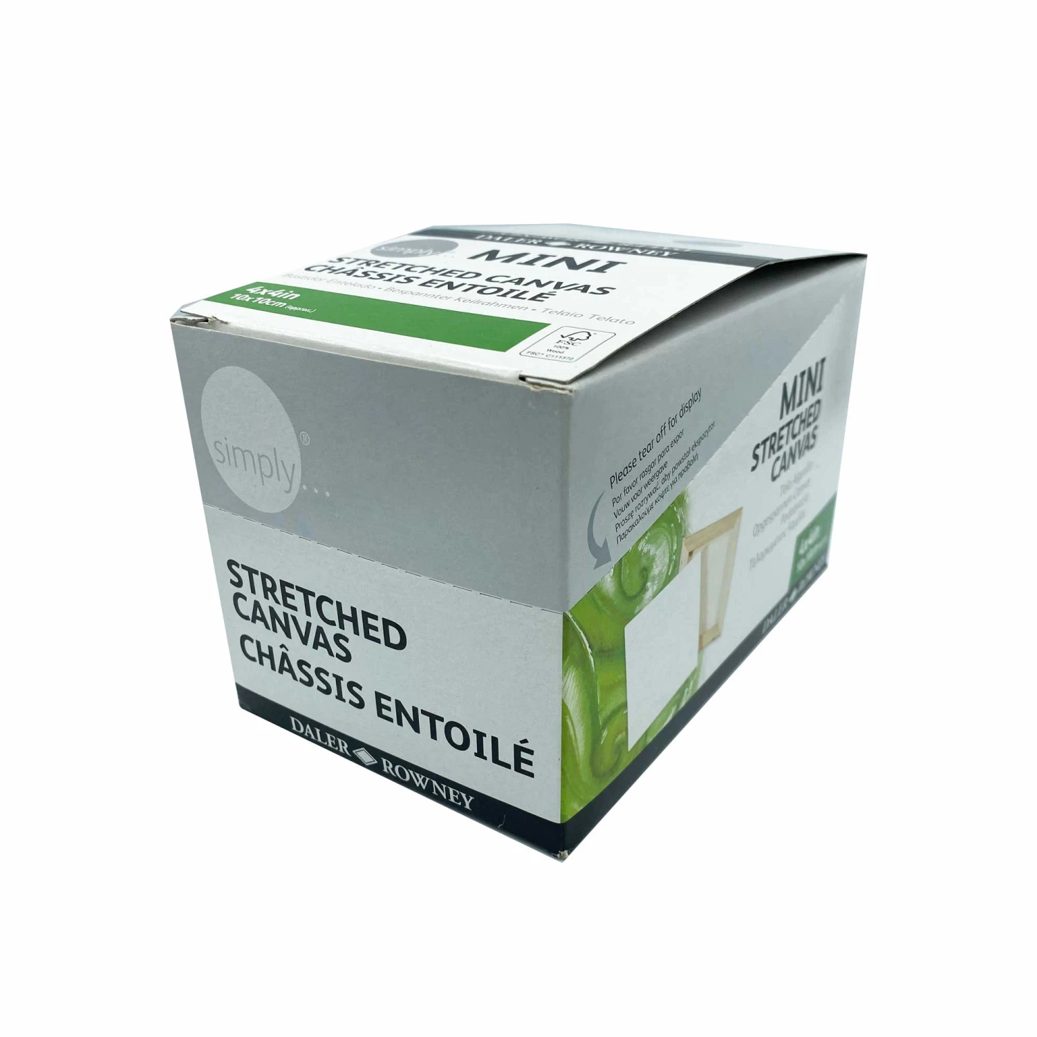 Daler-Rowney Simply Mini Stretched Canvases 4" X 4" (10 X 10cm) - Box Of 16 5 Daler-Rowney Simply Mini Stretched Canvases 4" X 4" (10 X 10cm) - Box Of 16 - Image 3