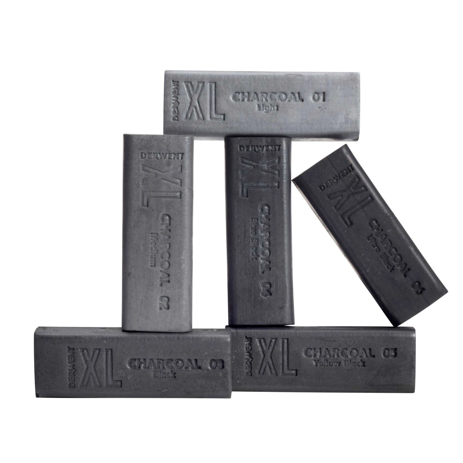 Derwent Charcoal XL Blocks Tin Of 6 6 Derwent Charcoal XL Blocks Tin Of 6 - Image 4
