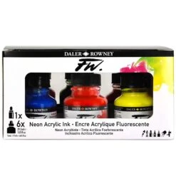 Daler-Rowney FW Acrylic Ink Neon Set -Painting Supplies FW Neon Ink 2