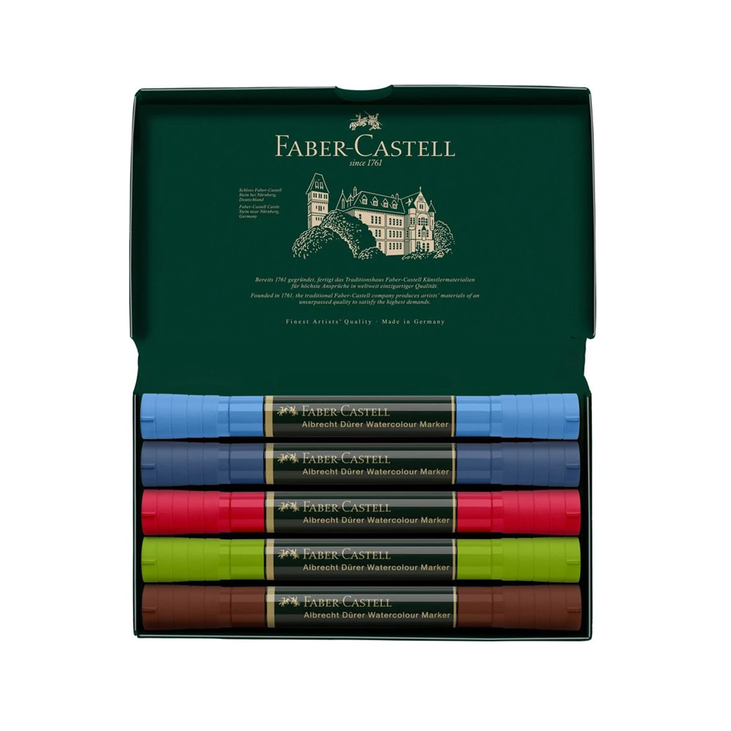 Faber-Castell Albrecht Dürer Watercolour Markers - Urban Sketch - Set Of 5 4 Faber-Castell Albrecht Dürer Watercolour Markers - Urban Sketch - Set Of 5 - Image 2