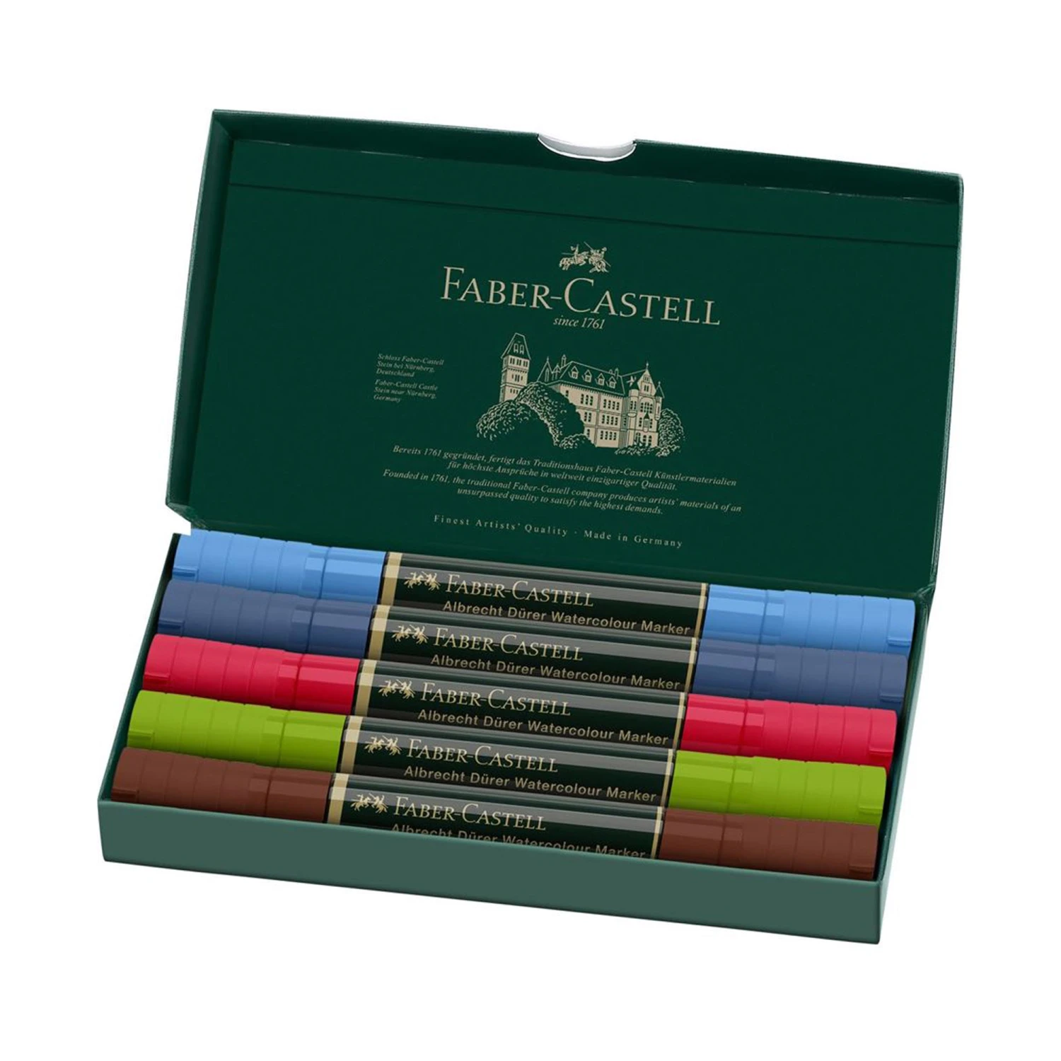 Faber-Castell Albrecht Dürer Watercolour Markers - Urban Sketch - Set Of 5 5 Faber-Castell Albrecht Dürer Watercolour Markers - Urban Sketch - Set Of 5 - Image 3