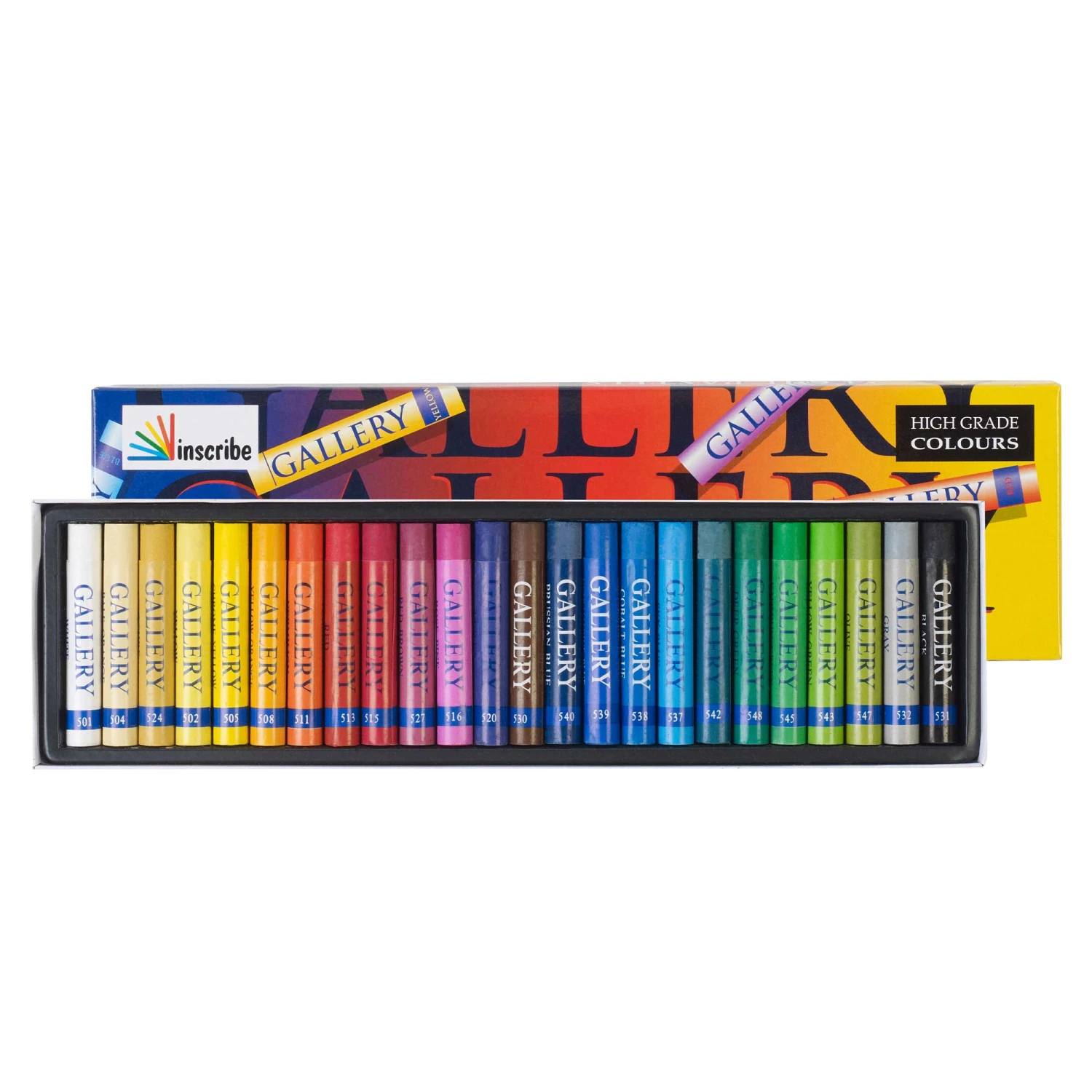 Inscribe Gallery Oil Pastels - Set Of 24 Assorted Pastels 3 Inscribe Gallery Oil Pastels - Set Of 24 Assorted Pastels
