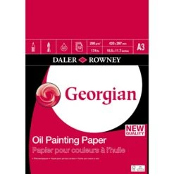 Daler-Rowney Georgian Oil Painting Pad 9 Daler-Rowney Georgian Oil Painting Pad -Painting Supplies Georgian Oil Pad A3
