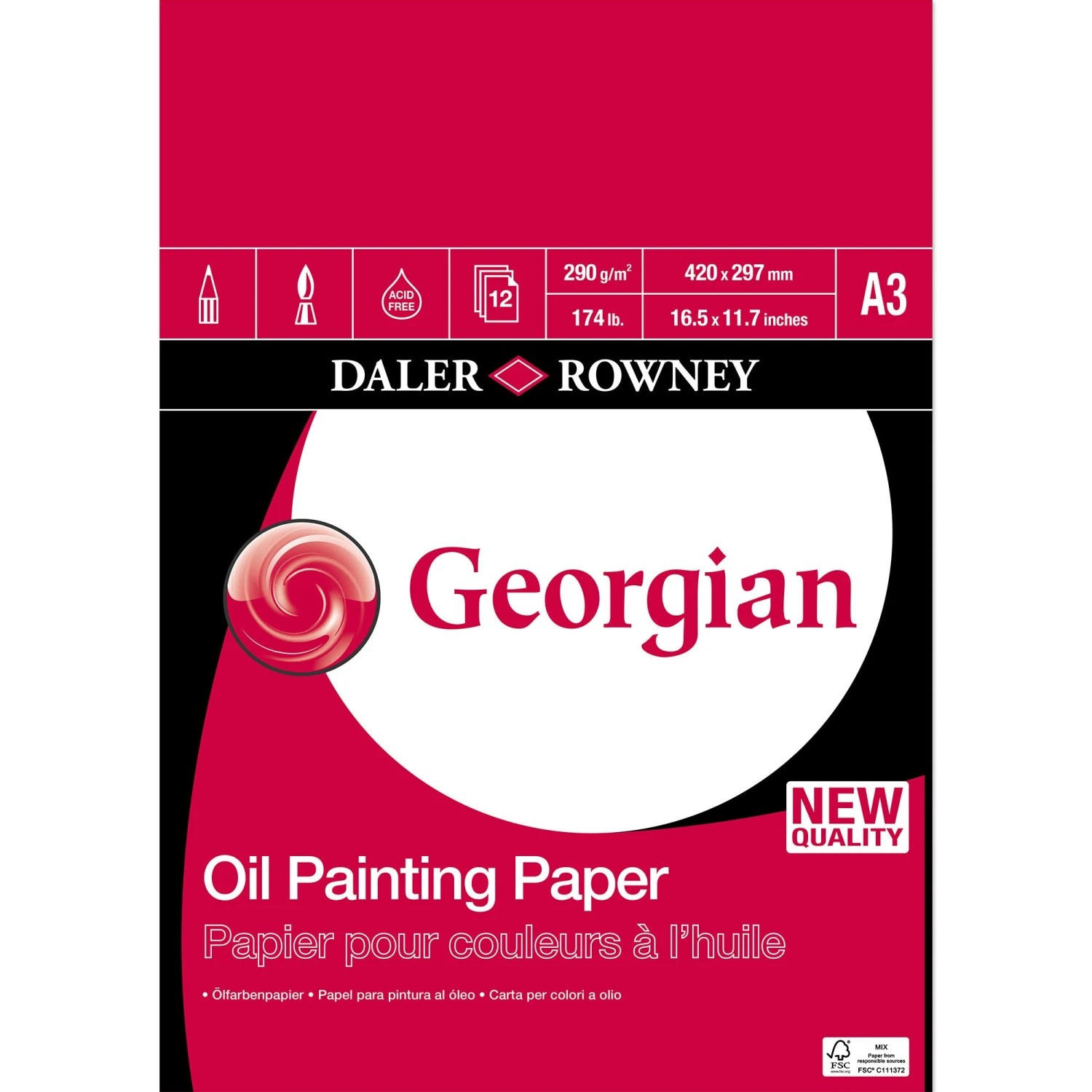 Daler-Rowney Georgian Oil Painting Pad 5 Daler-Rowney Georgian Oil Painting Pad - Image 3