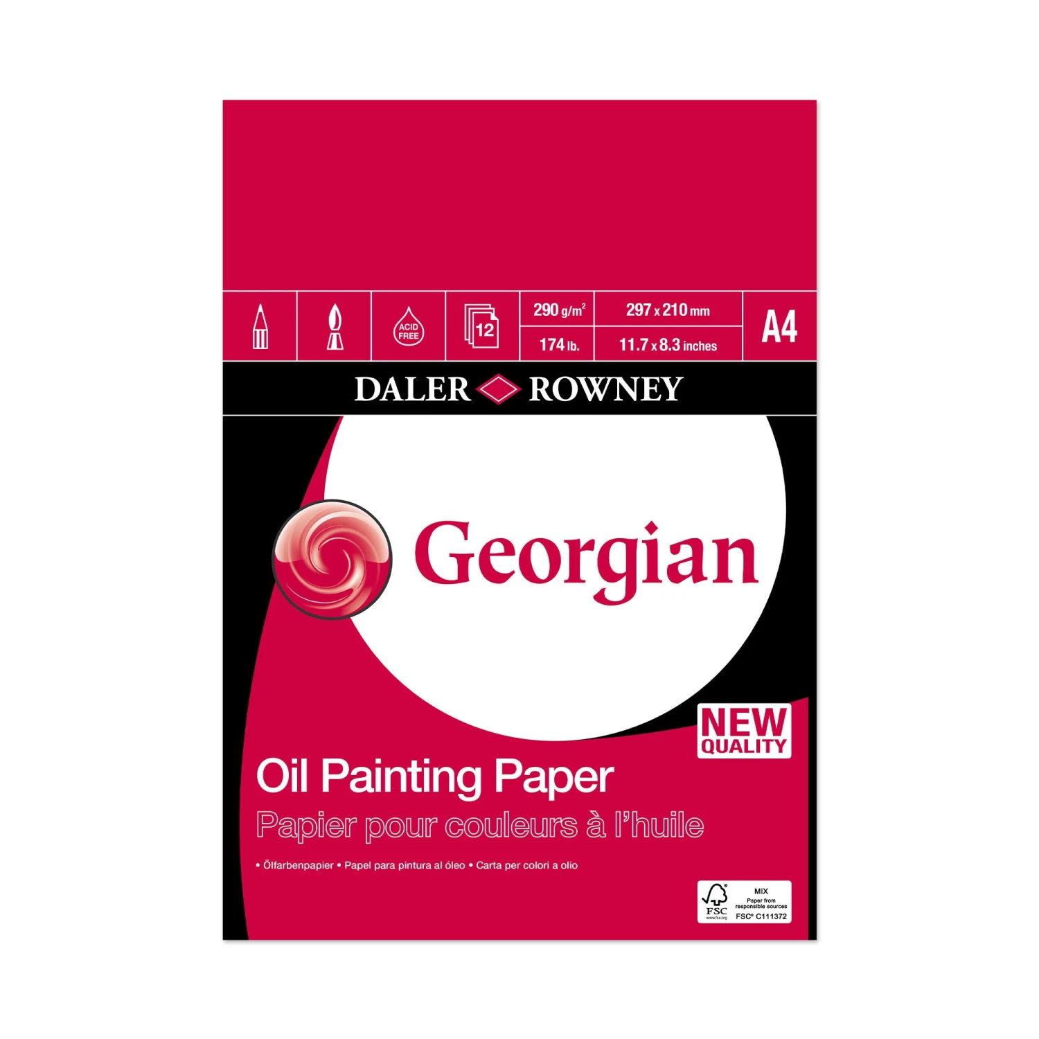 Daler-Rowney Georgian Oil Painting Pad 6 Daler-Rowney Georgian Oil Painting Pad - Image 4