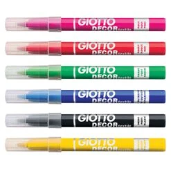 Giotto Decor Textile - Fabric Paint Markers - Set Of 12 -Painting Supplies Giotto Decor Textile 4