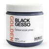 GOLDEN Black Gesso 473ml (16oz) -Painting Supplies Golden Black Gesso 473