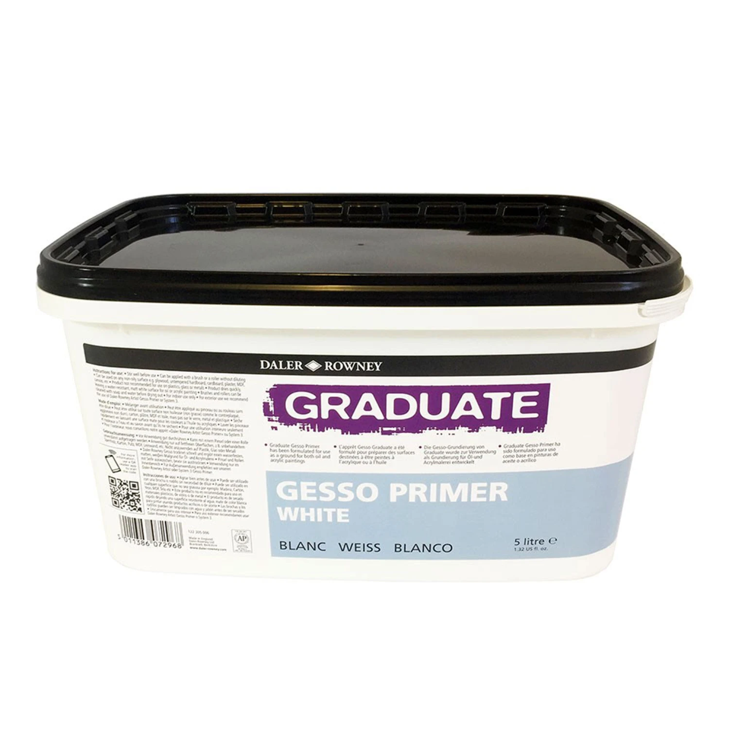 Daler-Rowney Graduate Gesso Primer 4 Daler-Rowney Graduate Gesso Primer - Image 2