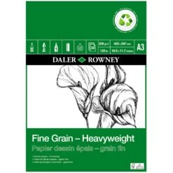 Daler-Rowney ECO Fine Grain Heavyweight Cartridge Pads (GREEN) 8 Daler-Rowney ECO Fine Grain Heavyweight Cartridge Pads (GREEN) -Painting Supplies Heavyweight ECO 1