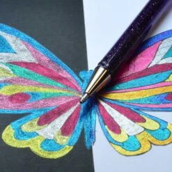 Pentel Hybrid Dual Metallic Gel Rollerball - Mixed Colours (Pack Of 8) 12 Pentel Hybrid Dual Metallic Gel Rollerball - Mixed Colours (Pack Of 8) -Painting Supplies Hybrid Dual Metallic Gel Pen Set 2