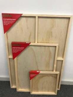 Seawhite Unprimed Cradled Panels - Packs Of 3 -Painting Supplies IMG 2555